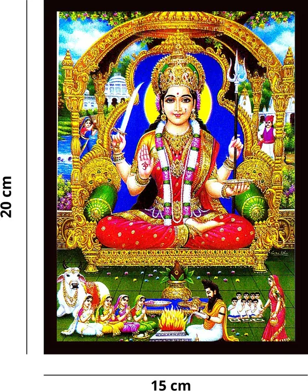 Photo_&_Frame_Jai_Santoshi_Maa_|_Santoshi_Maa_|_Hindu_Folklore_|Goddess_Photo