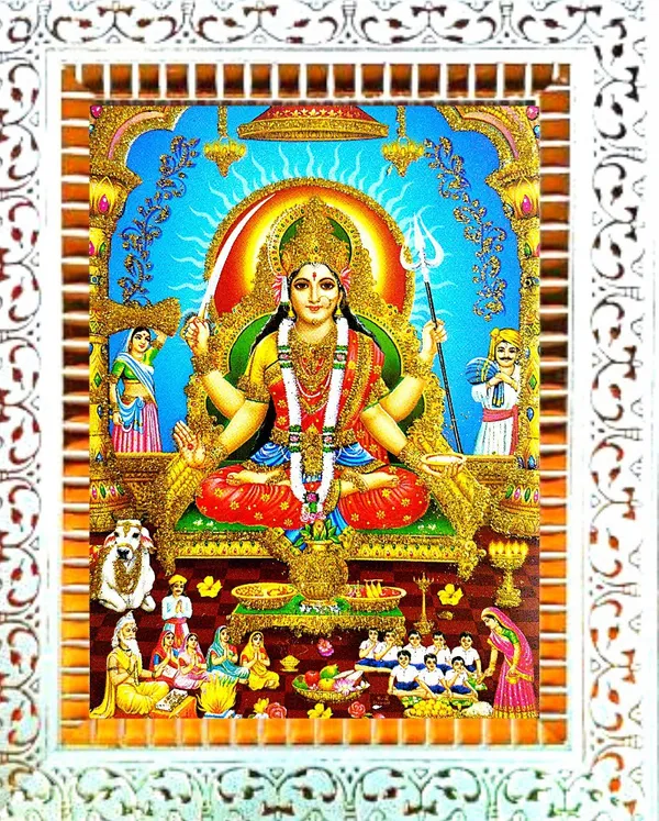 Photo_&_Frame_Santoshi_Mata