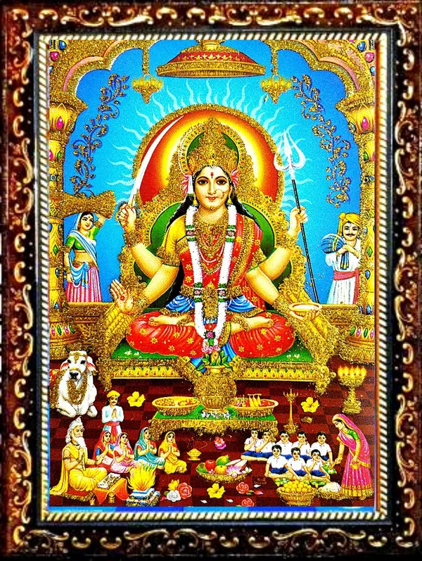 Photo_&_Frame_Santoshi_Mata