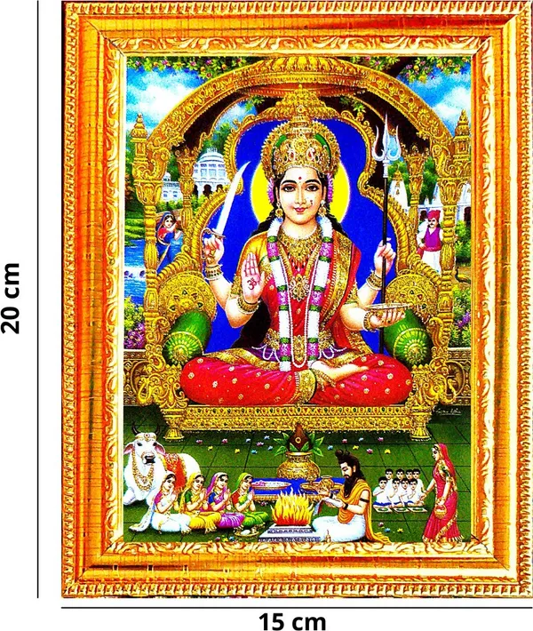 Photo_&_Frame_Jai_Santoshi_Maa_|_Santoshi_Maa_|_Hindu_Folklore_|Goddess_Photo