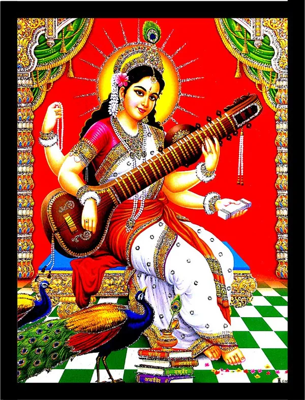 Photo_&_Frame_Saraswati_Maa