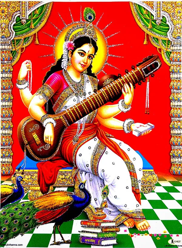 Photo_&_Frame_Saraswati_Maa