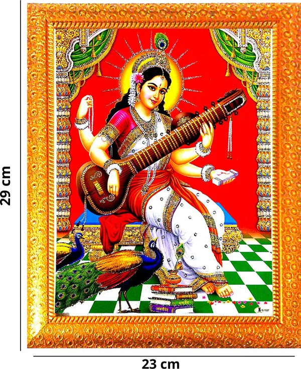 Photo_&_Frame_Saraswati_Maa