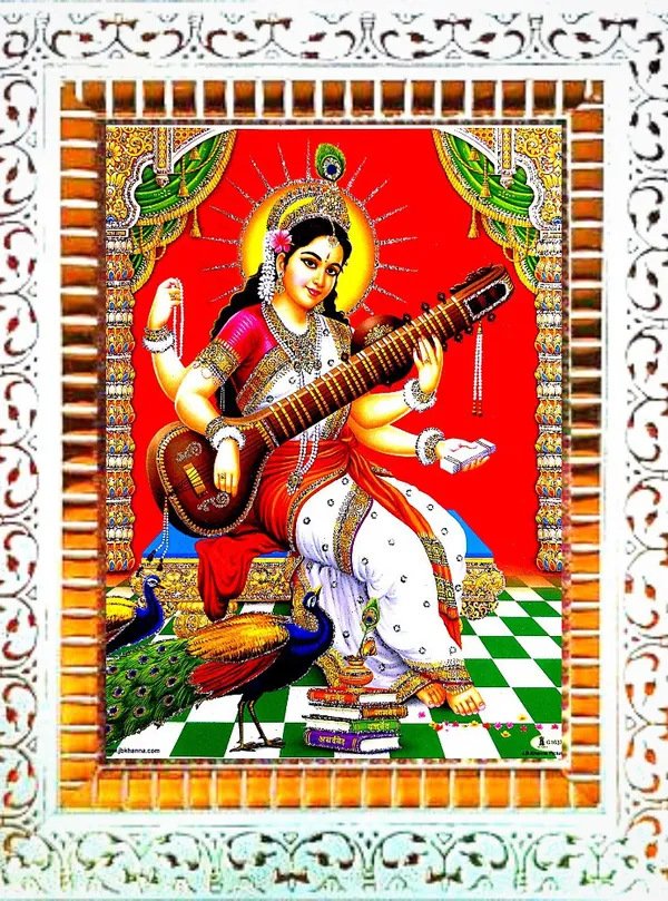Photo_&_Frame_Saraswati_Maa