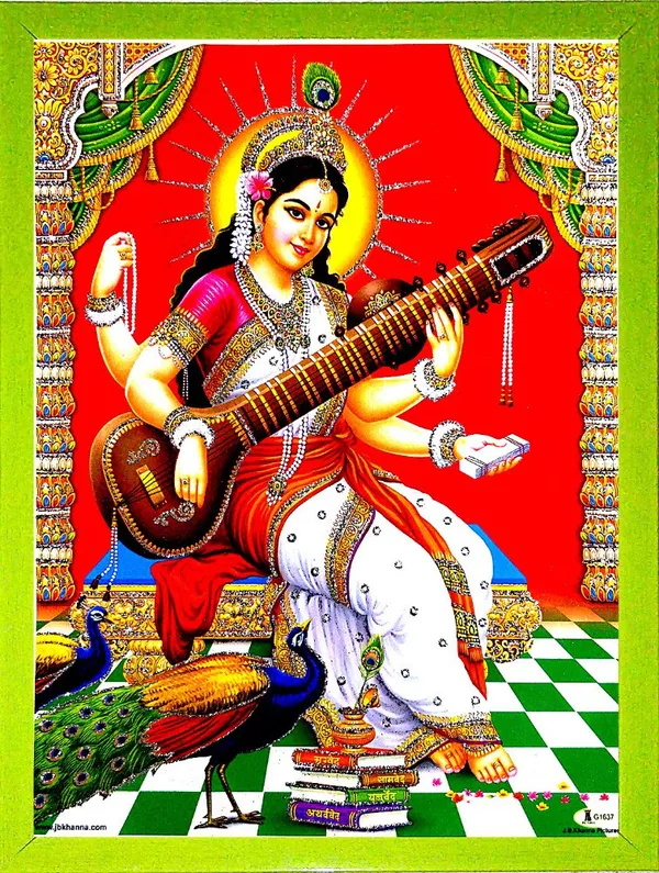 Photo_&_Frame_Saraswati_Maa