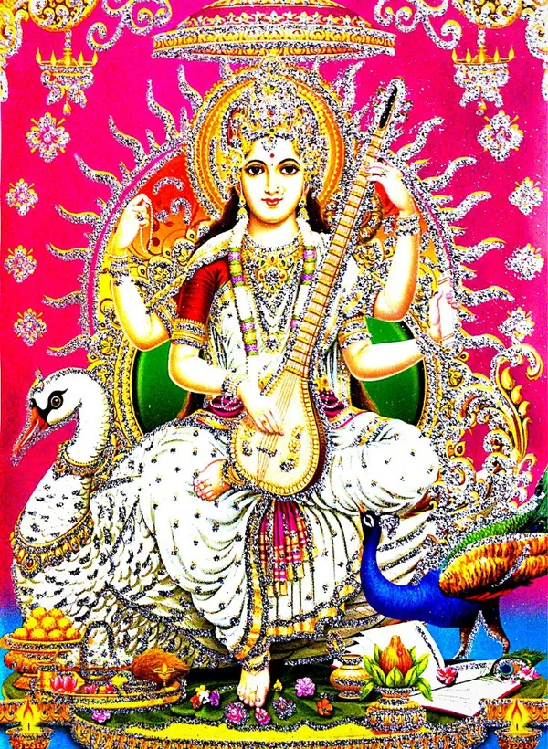 Photo_&_Frame_Saraswati_Maa