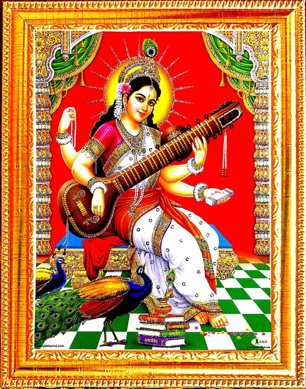 Photo_&_Frame_Saraswati_Maa