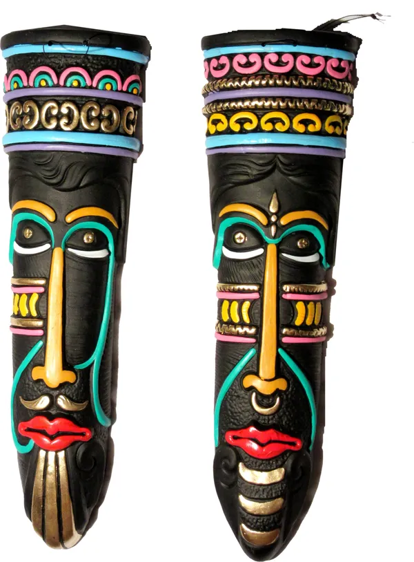 Exclusive_Terracotta_Tribal_Mask_|_Terracotta_Wall_Hanging_Tribal_King_Queen_Mask_Decorative_Showpiece_Decorative_Showpiece