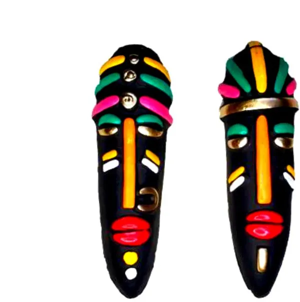 Exclusive_Terracotta_Tribal_Mask_|_Terracotta_Wall_Hanging_Tribal_King_Queen_Mask_Decorative_13_Cm_(Terracotta,_Black)