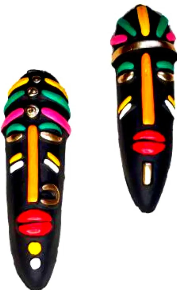 Exclusive_Terracotta_Tribal_Mask_|_Terracotta_Wall_Hanging_Tribal_King_Queen_Mask_Decorative_13_Cm_(Terracotta,_Black)