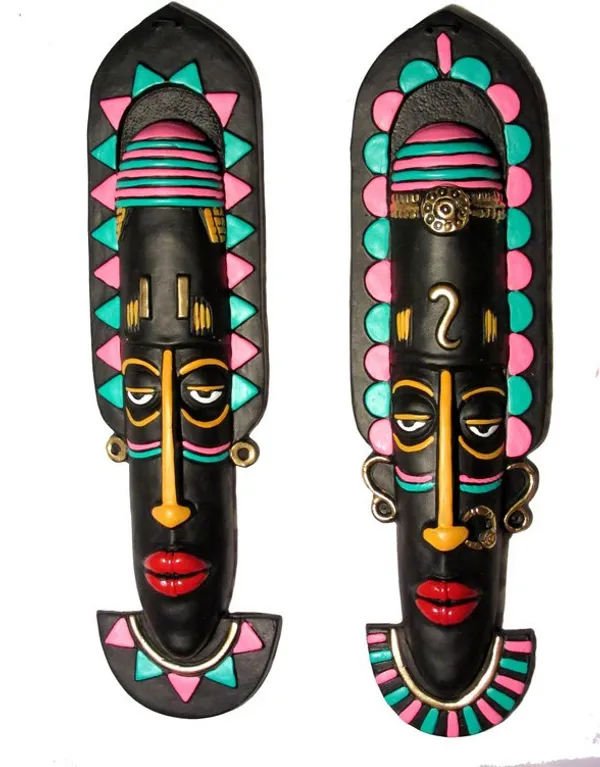 Exclusive_Terracotta_Tribal_Mask_|_Terracotta_Wall_Hanging_Tribal_King_Queen_-_40_Cm_(Terracotta,_Black)