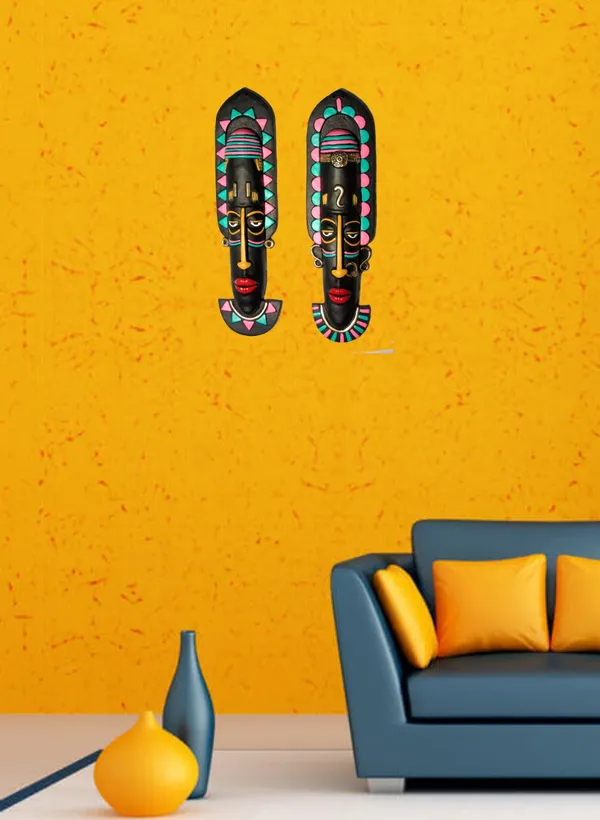 Exclusive_Terracotta_Tribal_Mask_|_Terracotta_Wall_Hanging_Tribal_King_Queen_-_40_Cm_(Terracotta,_Black)