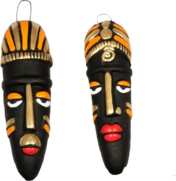 Exclusive_Terracotta_Tribal_Mask_Decorative_Showpiece_-_12_Cm_(Terracotta,_Black)