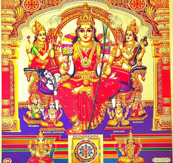 Photo_&_Frame_Tripura_Sundari_|_Rajarajeshwari_|_Shodashi_|_Lalita_Devi_|_Hindu_Goddess