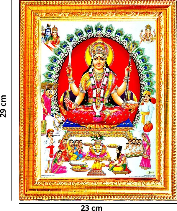 Photo_&_Frame_Santoshi_Maa___|_Goddess_Of_Satisfaction
