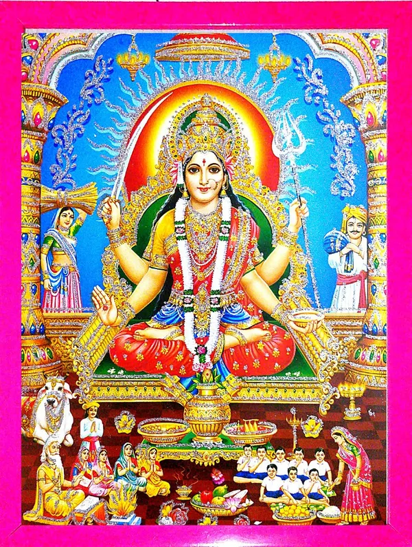 Photo_&_Frame_Santoshi_Mata_Photo_Frme