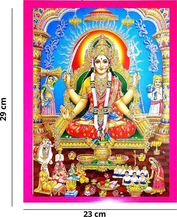 Photo_&_Frame_Santoshi_Mata_Photo_Frme