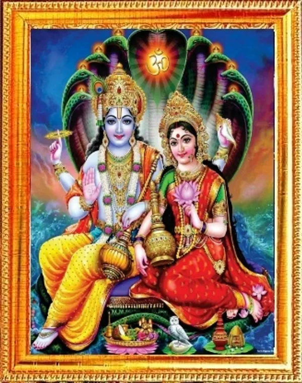 SUNINOW_Vishnu_Laxmi_ji_Photo_Frame_(_33_X_24_CM_)_Religious_Frame_()