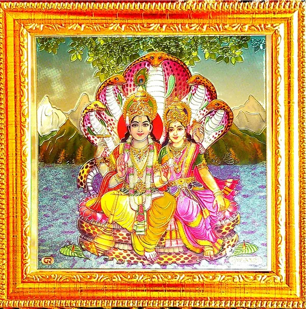 Photo_&_Frame_Vishnu_Laxmi_Ji___|_Vishnu_Lakshmi