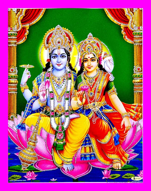 Photo_&_Frame_Vishnu_Laxmi_With_Shree_Laxmi