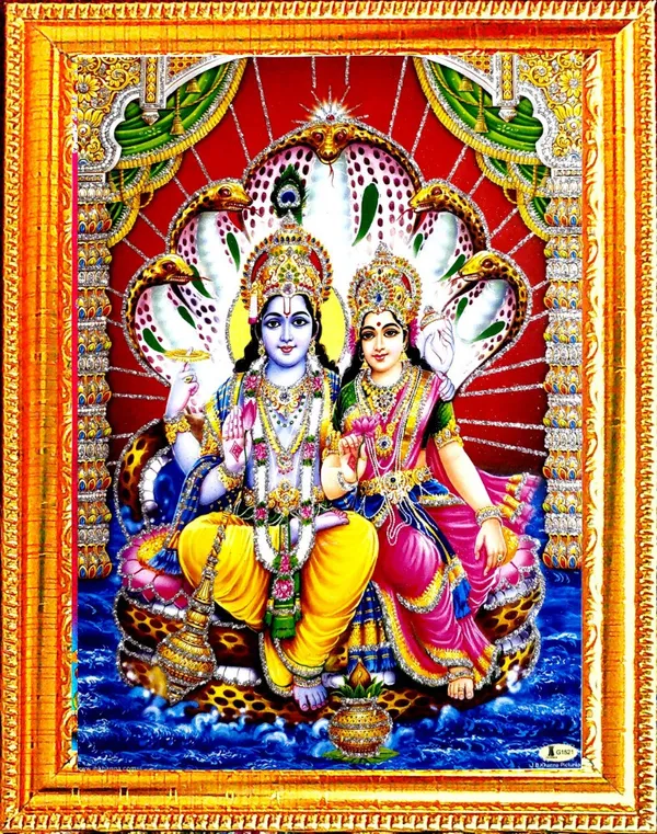 Photo_&_Frame_Vishnu_Laxmi___|Vishnu_Photo