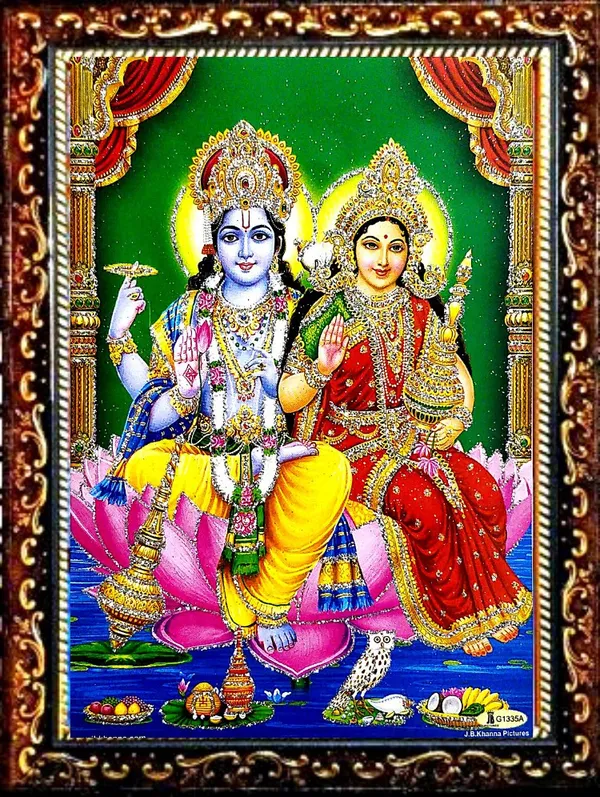 Photo_&_Frame_Vishnu_Laxmi_Ji_|_Lord_Vishnu_And_Lakshmi_Ji