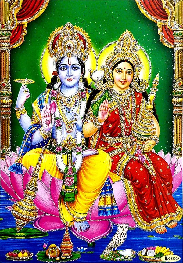 Photo_&_Frame_Lord_Vishnu_Laxmi_Ji_|_Laxmi_Ji_Vishnu_Ji