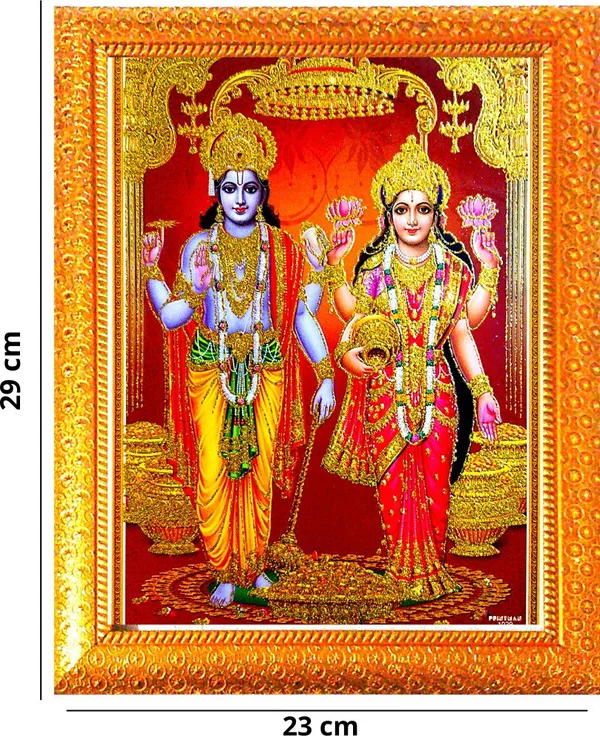 Photo_&_Frame_Lord_Vishnu_Ji_With_Mahalakshmi