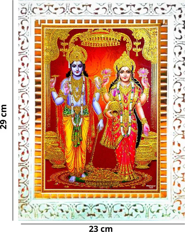 Photo_&_Frame_Lord_Vishnu_Ji_With_Mahalakshmi