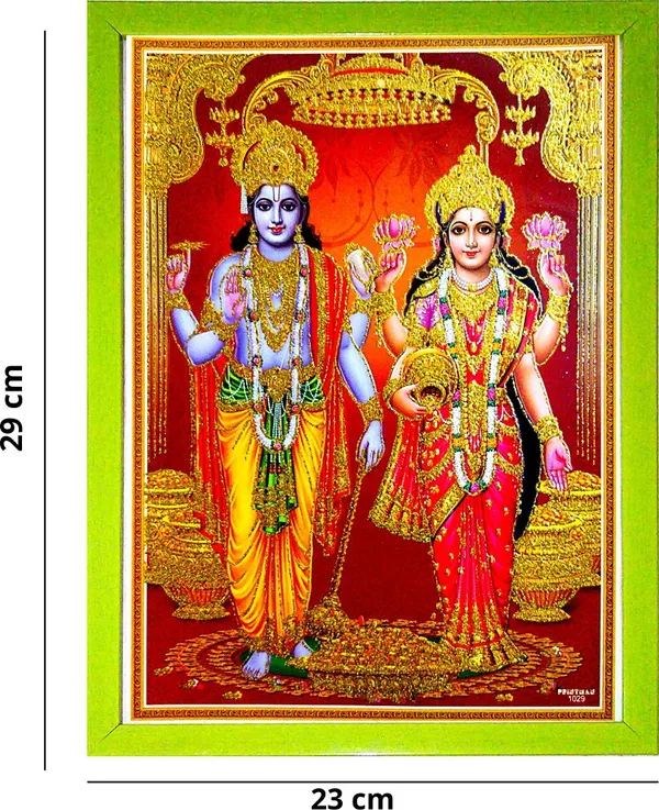 Photo_&_Frame_Lord_Vishnu_Ji_With_Mahalakshmi