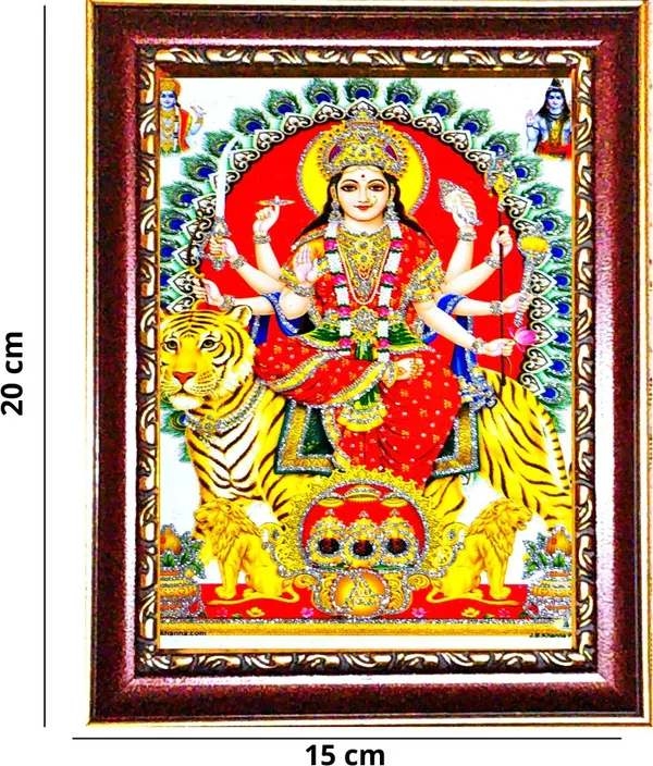 Photo_&_Frame_Durga_Maa_With_Shiv_Ji_And_Vishnu_Ji