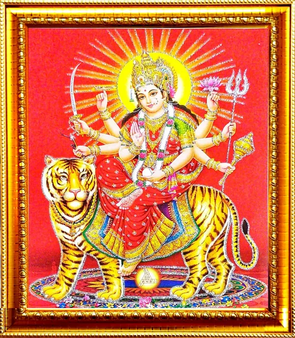 Photo_&_Frame_Durga_Maa