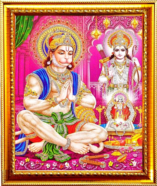 Photo_&_Frame_Hanuman_Ji_With_Shri_Ram_Ji___|