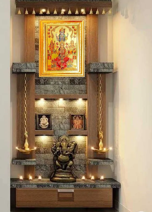 SUNINOW_LAXMI_GANESH_SARASWATI_WITH_VISHNU_JI_Religious_Frame_()