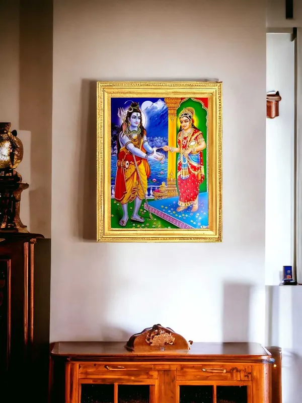 SUNINOW_ANNAPURNA_JI_WITH_SHIV_JI_|_ANNAPURNA_MATA_Religious_Frame