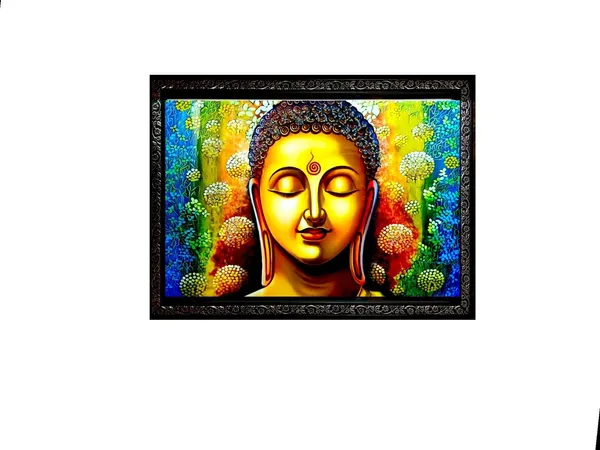 SUNINOW_Crystal_embossed_Buddha_photo_frame_Religious_Frame