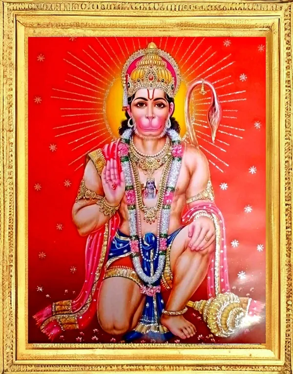 SUNINOW_Hanuman_Ji_photo_frame_Religious_Frame