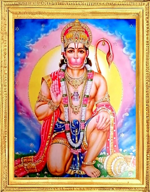 SUNINOW_Hanuman_Ji_photo_frame_Religious_Frame