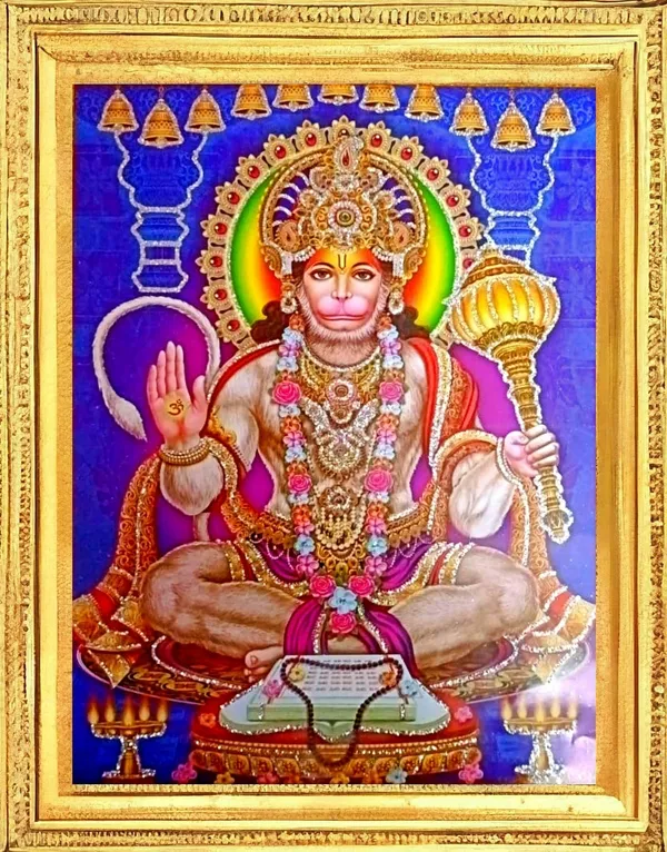 SUNINOW_Hanuman_photo_frame_Religious_Frame