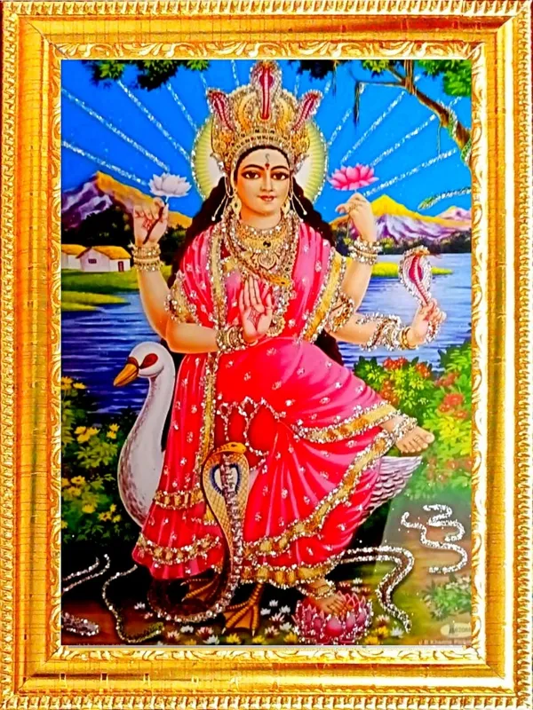 SUNINOW_Mansa_devi_small_size_photo_frame_Religious_Frame