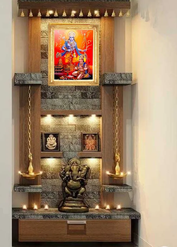 SUNINOW_Ayodhya_Ram_ji,_Hanumaan_Ji_Religious_Frame