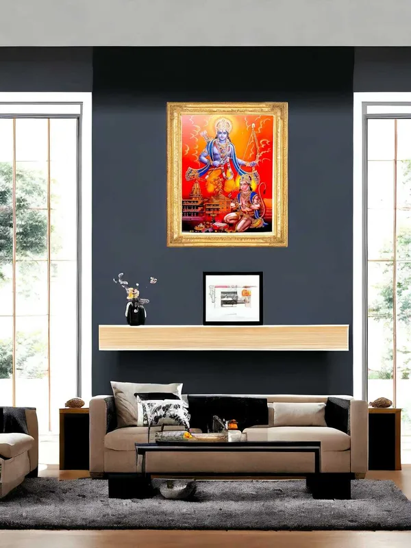 SUNINOW_Ayodhya_Ram_ji,_Hanumaan_Ji_Religious_Frame