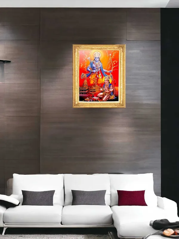 SUNINOW_Ayodhya_Ram_ji,_Hanumaan_Ji_Religious_Frame