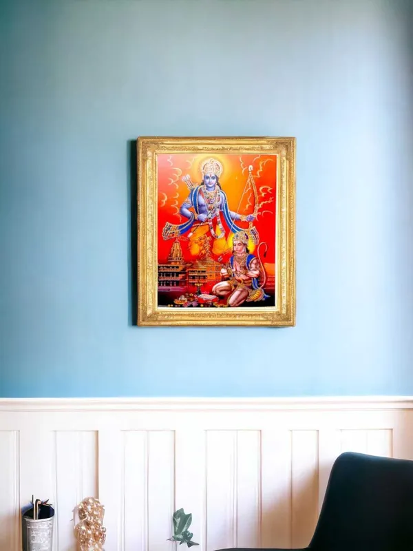 SUNINOW_Ayodhya_Ram_ji,_Hanumaan_Ji_Religious_Frame