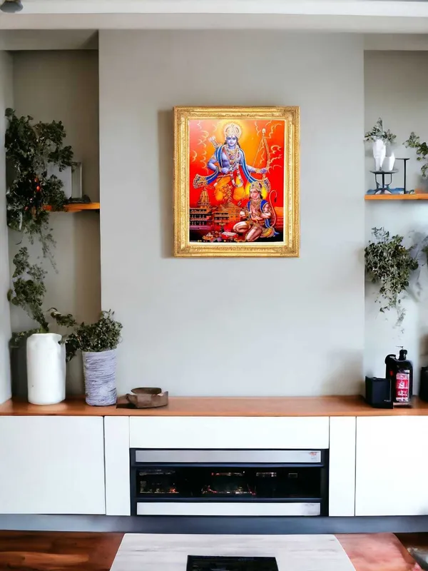 SUNINOW_Ayodhya_Ram_ji,_Hanumaan_Ji_Religious_Frame
