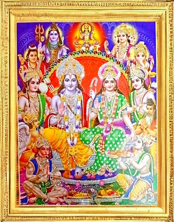 SUNINOW_Ram_Darbar_|_ram_panchayat_photo_Religious_Frame