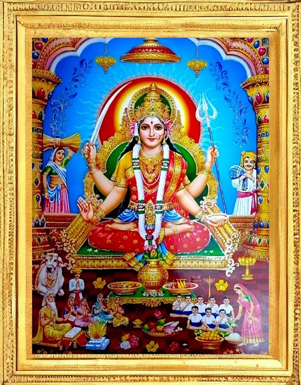 SUNINOW_Santoshi_maa_photo_frame_Religious_Frame