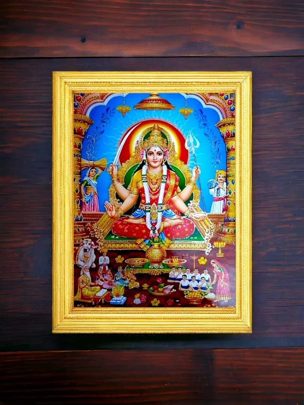 SUNINOW_Santoshi_maa_photo_frame_Religious_Frame