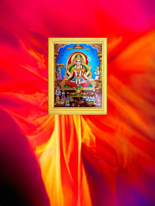 SUNINOW_Santoshi_maa_photo_frame_Religious_Frame