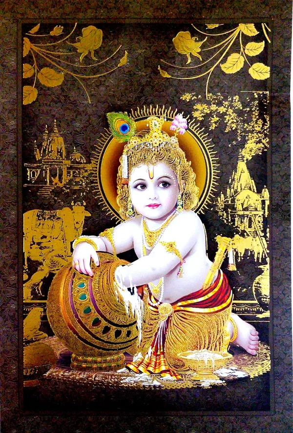 Photo_&_Frame_Bal_Gopal_Poto_Frame_(_35_X_26_Cm_)